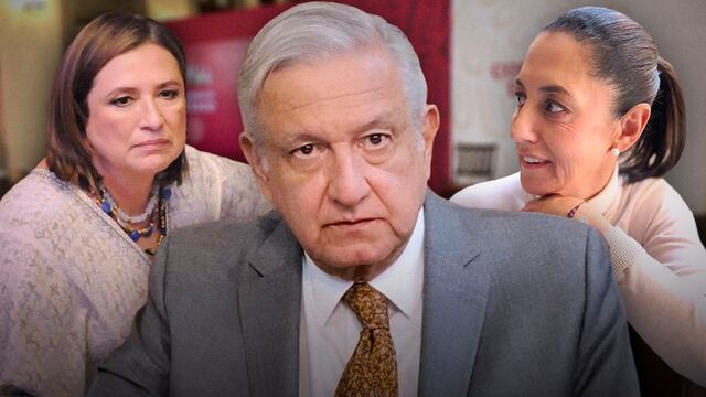 Xóchitl Gálvez, AMLO y Claudia Sheinbaum