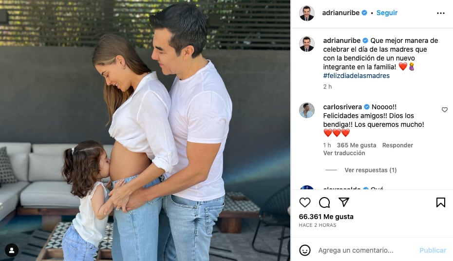 Adrián Uribe compite con el Día de las Madres