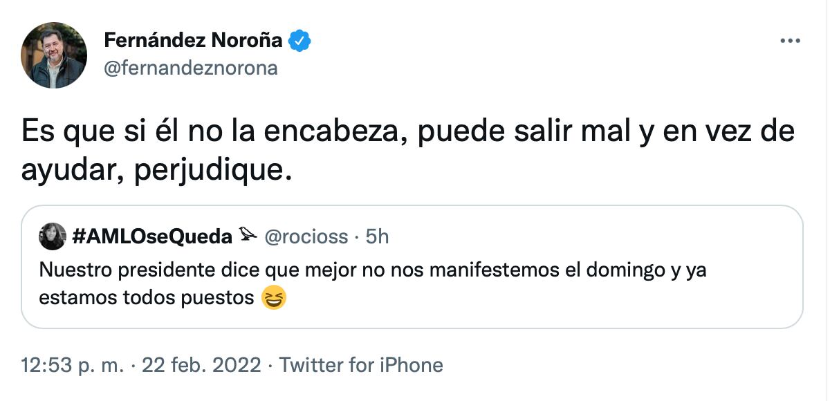 Noroña pide no acudir al Zócalo