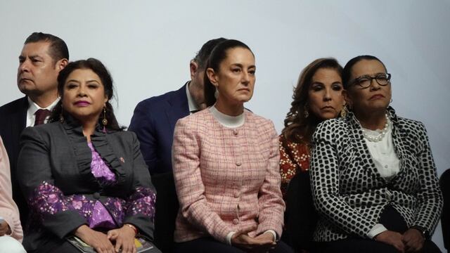 Claudia Sheinbaum, presidenta de México, durante el Encuentro Nacional Municipal con gobernadores, gobernadoras, así como presidentas y presidentes municipales
