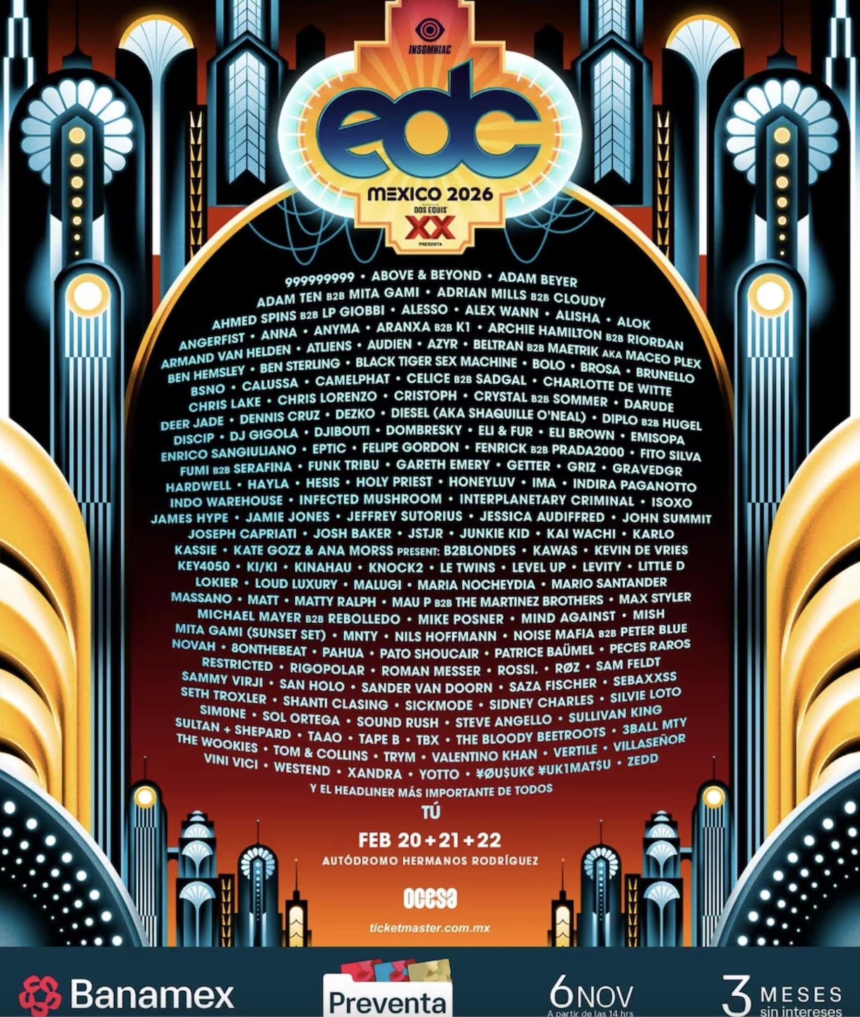 Lineup EDC 2026