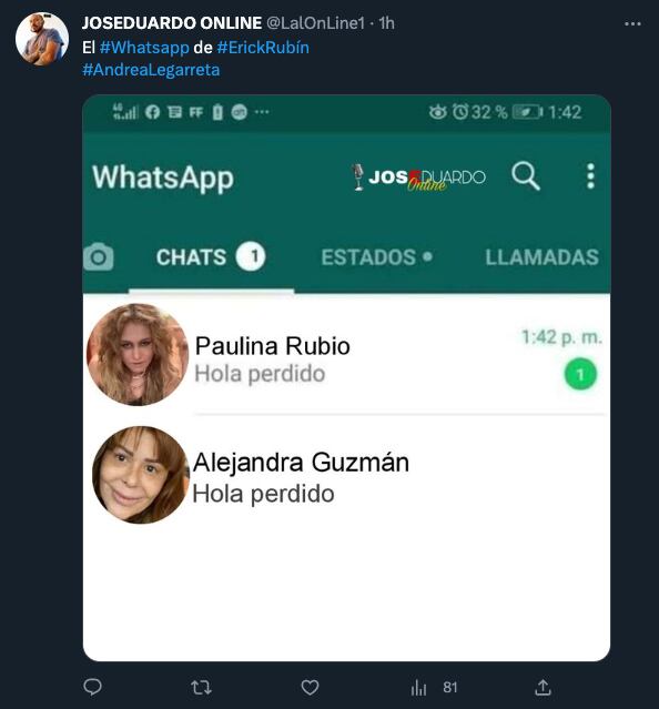 Meme de la separación de Andrea Legarreta y Erik Rubín