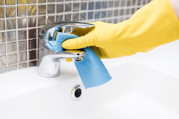 Limpieza de lavabo