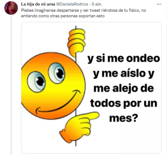 Daniela Rodrice; la critican por su físico.