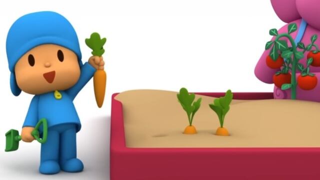 Pocoyó tiene un huerto