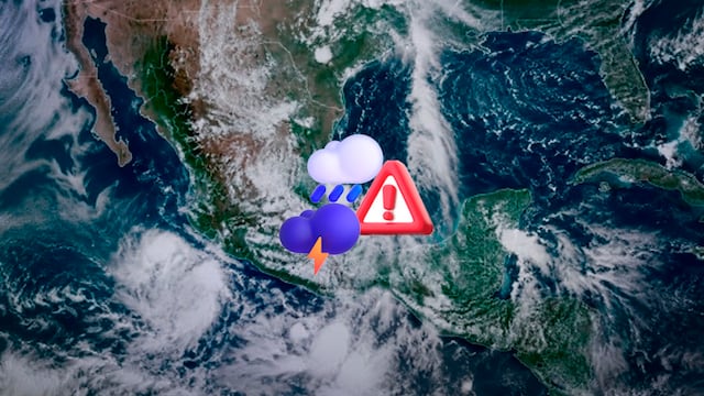 Ondas tropicales activan alertas en México por lluvias y descargas eléctricas