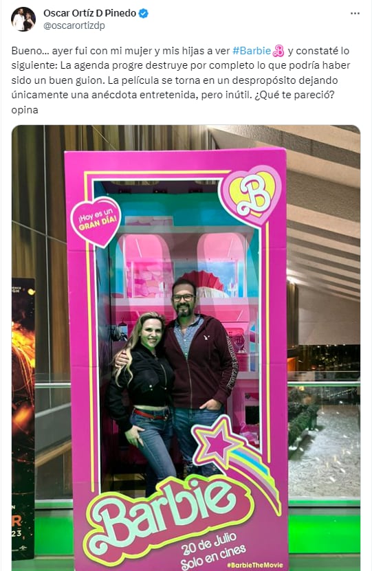 Productor de Una Familia de Diez critica la película de Barbie.