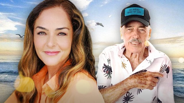 Andrea García, hija de Andrés García, se despidió de él a la distancia