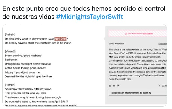 Reacciones a High Infidelity de Taylor Swift de su álbum Midnights