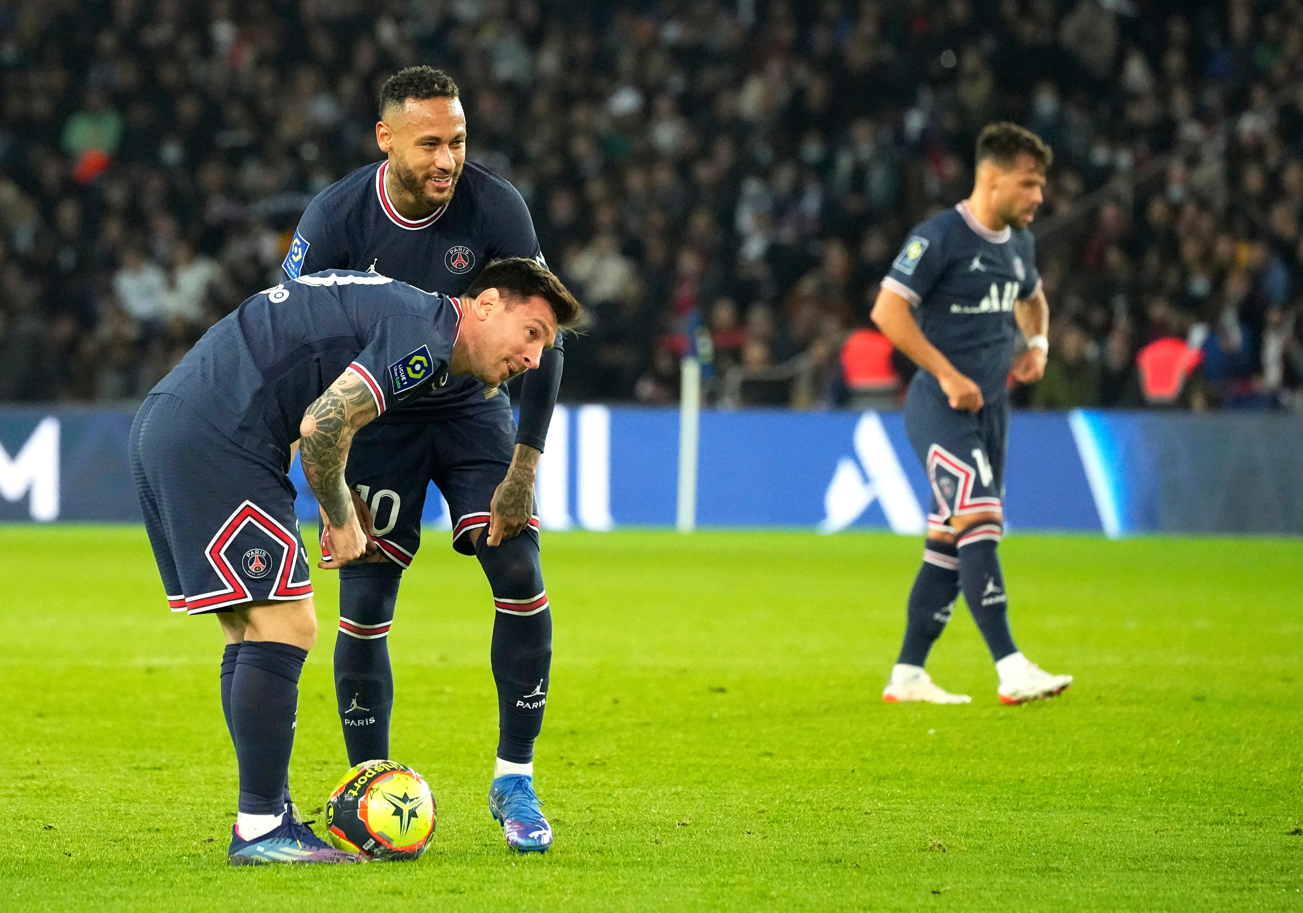 Lionel Messi en un partido del PSG