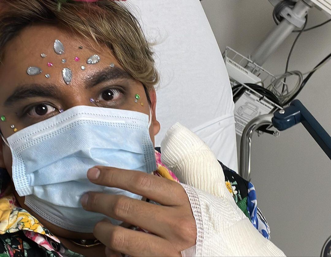 Ricardo Peralta se cortó el dedo en MasterChef Celebrity