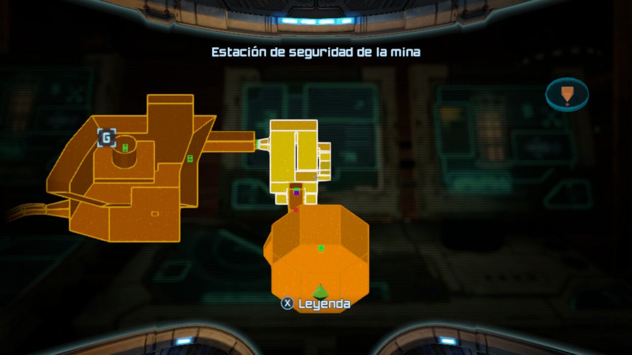 Mapa de Tallon IV, se divide en secciones