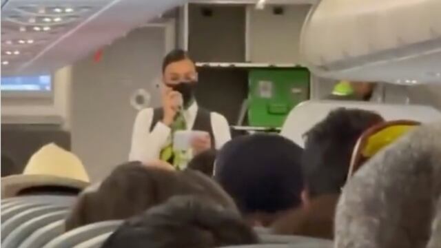 Azafata de VivaAerobus