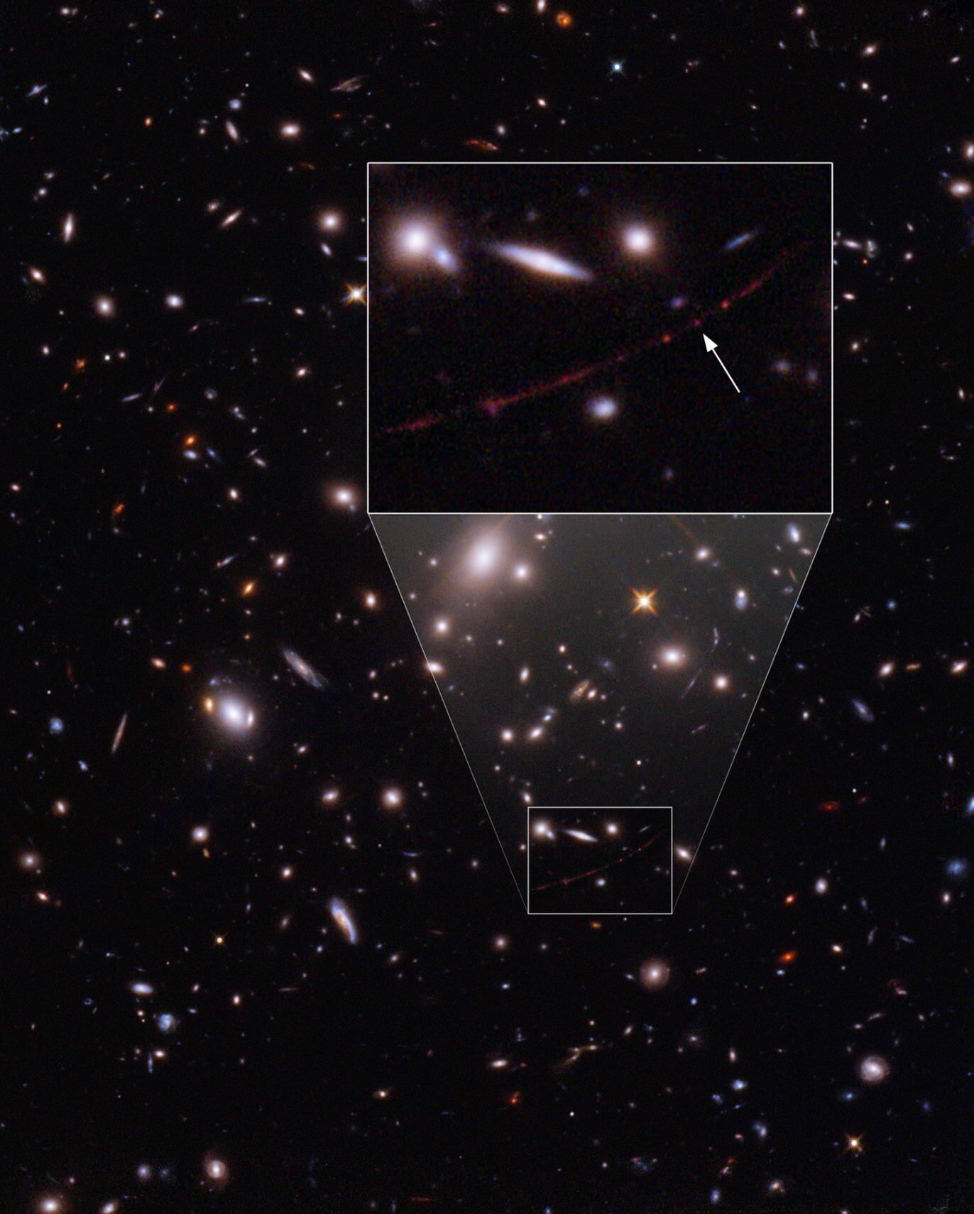 NASA: Estrella lejana jamás vista captada por el telescopio Espacial Hubble
