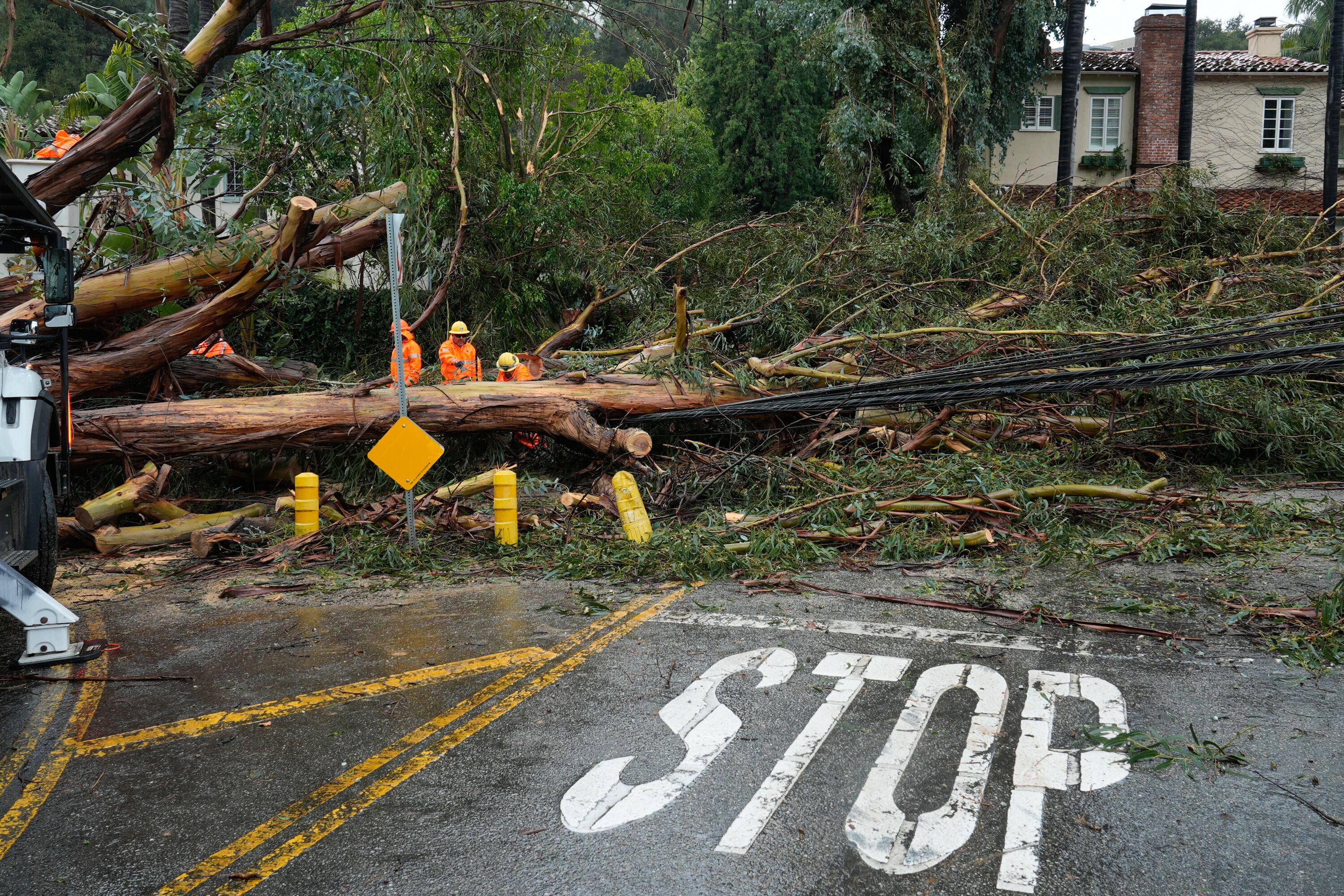 La caída de árboles por las tormentas en California han dejado 3 muertos