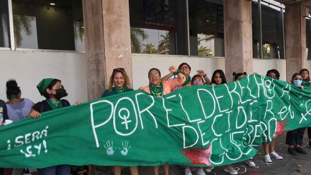 Protesta a favor del aborto legal en Guerrero