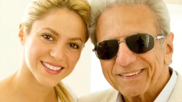 Shakira y su papá William Mebarak