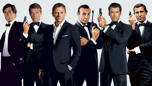 Todos los actores que han interpretado al Agente 007.