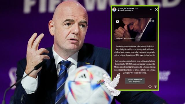 Hasta Gianni Infantino, presidente de FIFA, lamentó la muerte de André Marín: "Se le extrañará en 2026"
