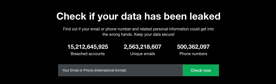 comprobador de datos de ’Cybernews’