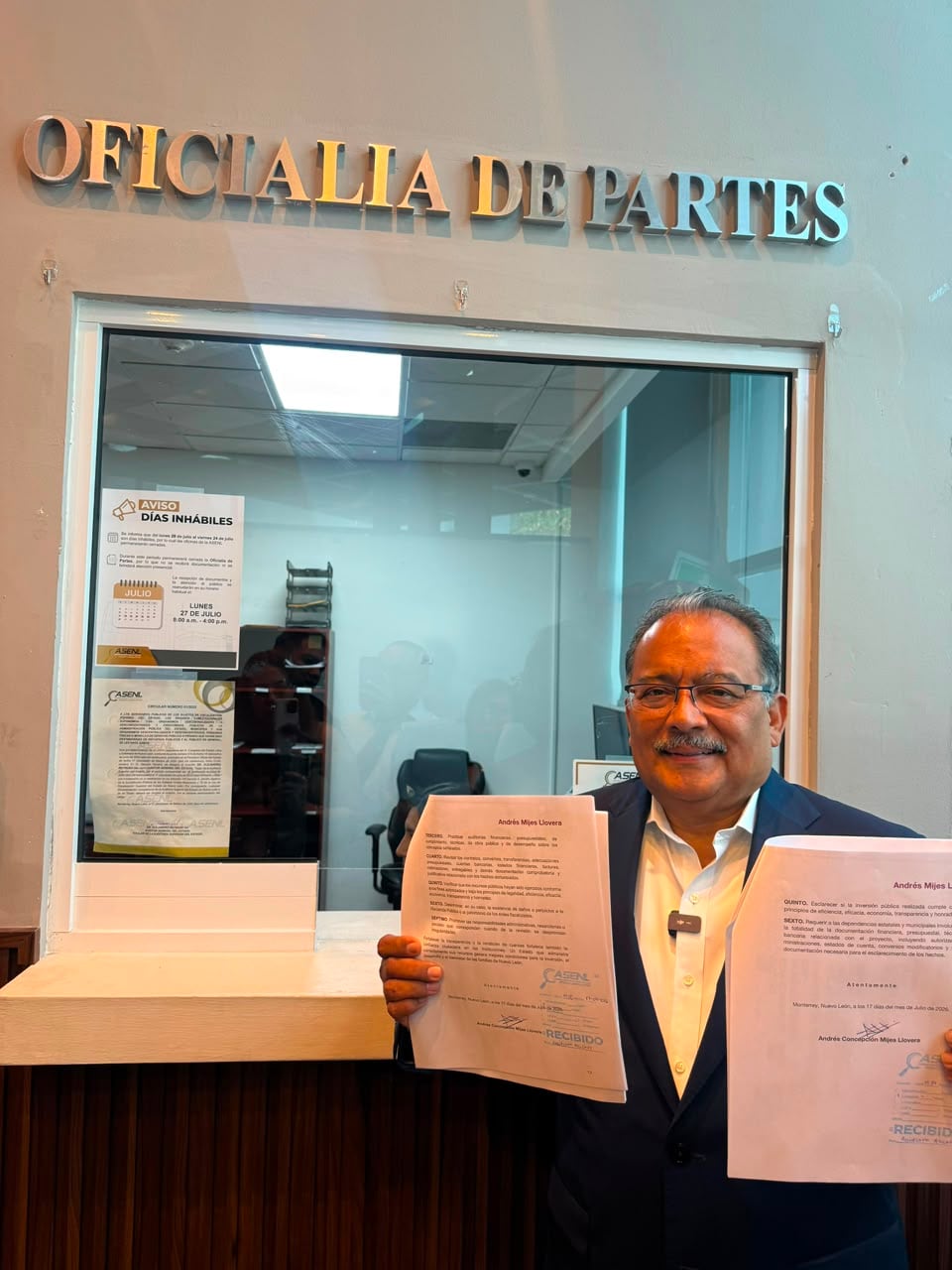 Andrés Mijes pide auditoría al Triángulo Norte y recursos estatales.