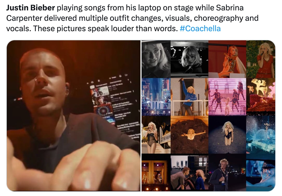 Justin Bieber en Coachella 2026 desata críticas