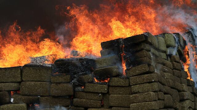 Incineración de mariguana