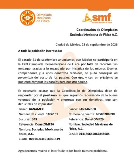 Estudiantes mexicanos pidieron prestado para participar en la Olimpiada Iberoamericana de Física