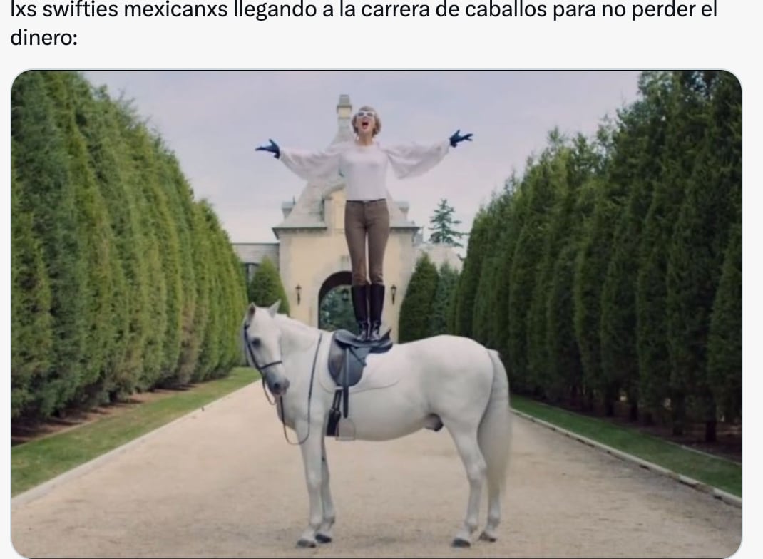 Fans en México de Taylor Swift hacen sold out para una carrera de caballos