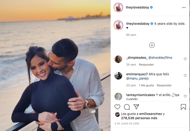 Becky G y su novio Sebastian Lletget