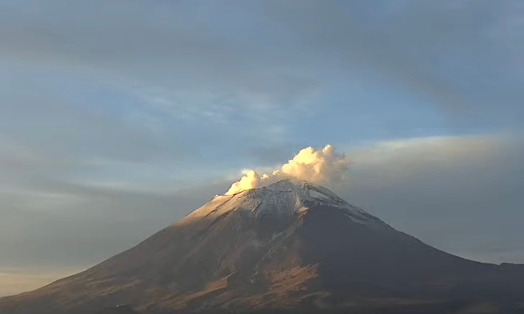 Volcán Popocatépetl el 7 de agosto