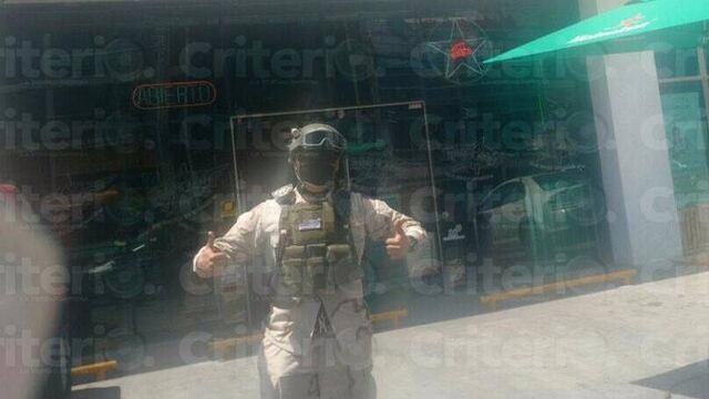 Militar promocionaba alitas en Pachuca