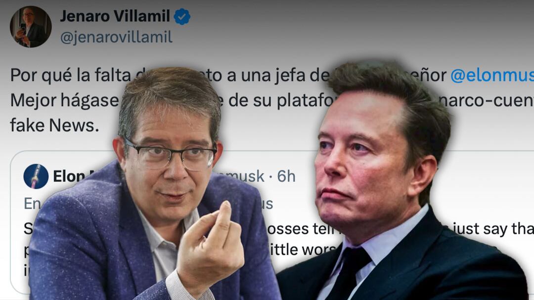 Villamil cuestiona a Elon Musk por falta de respeto a Sheinbaum