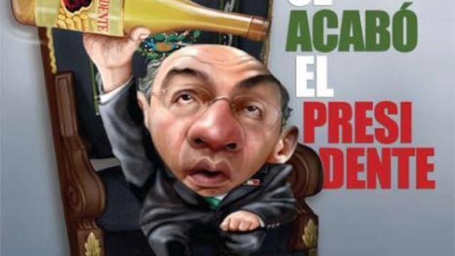 Las bromas sobre el alcoholismo de Calderón hasta en las revistas