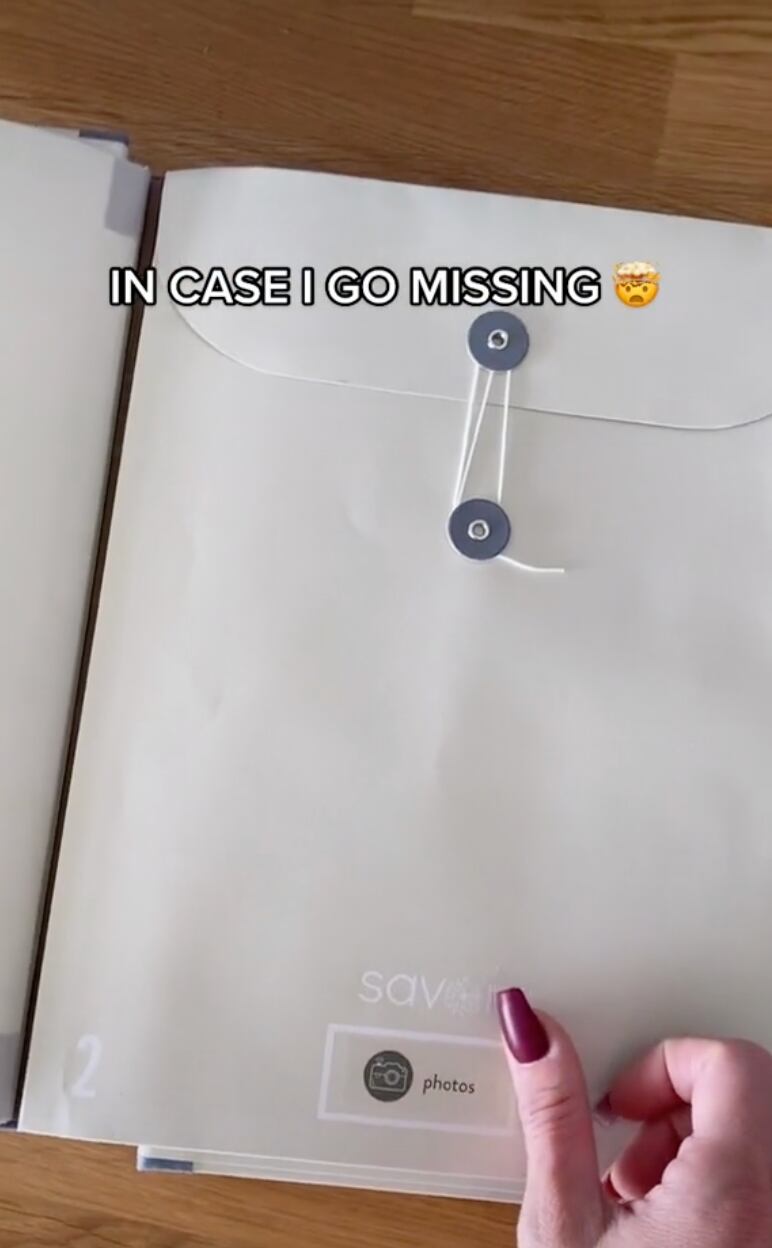 Carpeta "en caso de que desaparezca"