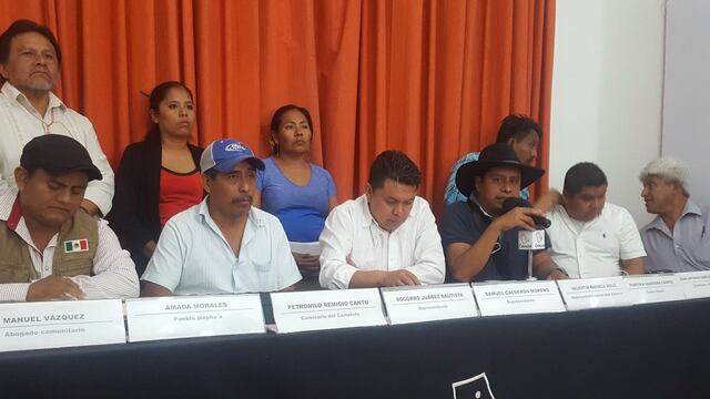 Voceros de las comunidades indígenas.