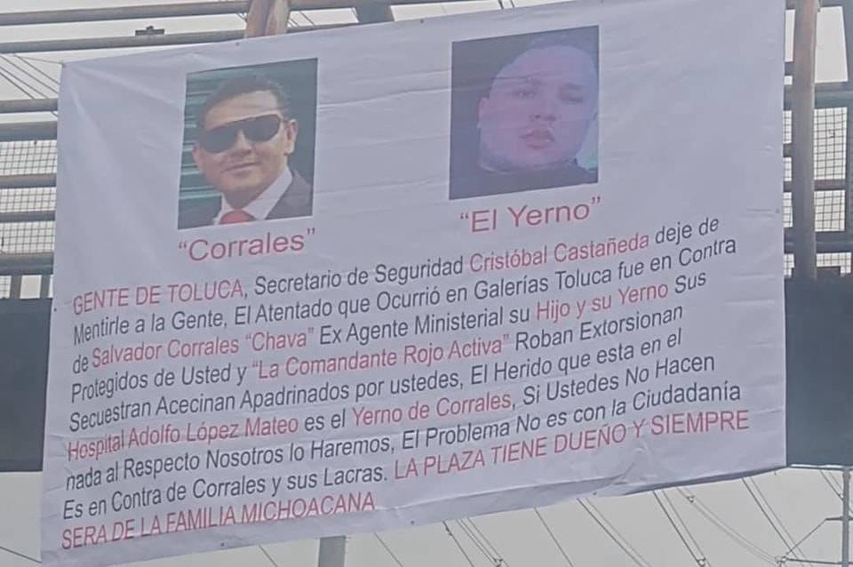 Narcomanta atribuida a la Familia Michoacana