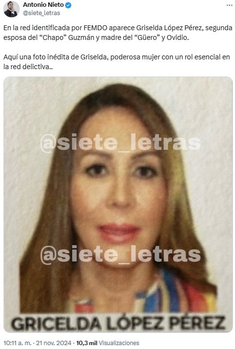Nueva foto de Griselda López