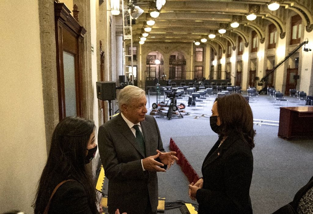 Kamala Harris y AMLO/Cortesía