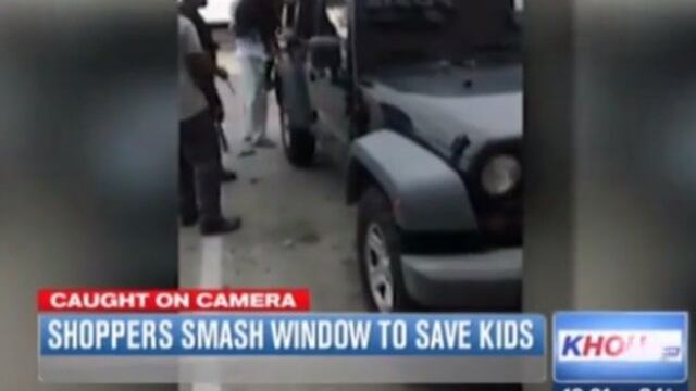 VIDEO: Rescatan de la muerte a niños encerrados en carro por irresponsable madre