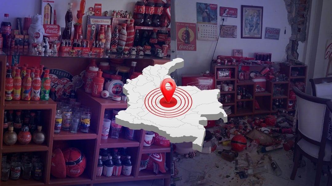Terremoto en Colombia destruye colección de Coca-Cola reunida durante 29 años