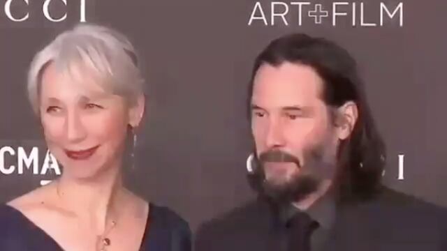 Keanu Reeves y su novia Alexandra Grant.