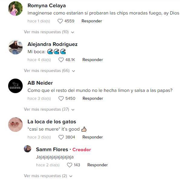 Reacciones a la joven que invita papas con valentina a sus amigos del extranjero