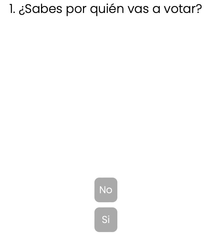 Pregunta de plataforma Voto Ciego