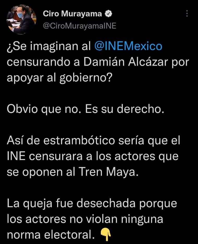Ciro Murayama sobre denuncia de Morena ante el INE