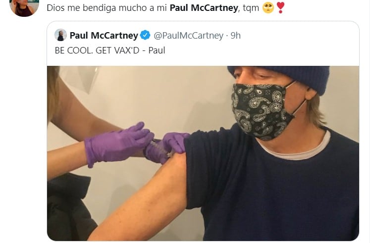 Memes de Paul McCartey recibiendo la vacuna antiVodi-19