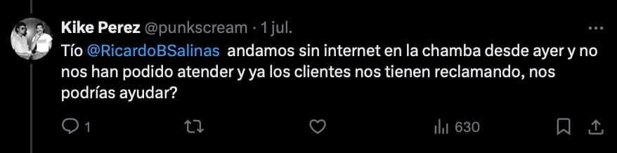 Usuario denuncia falla de más de 24 horas en servicio de Totalplay