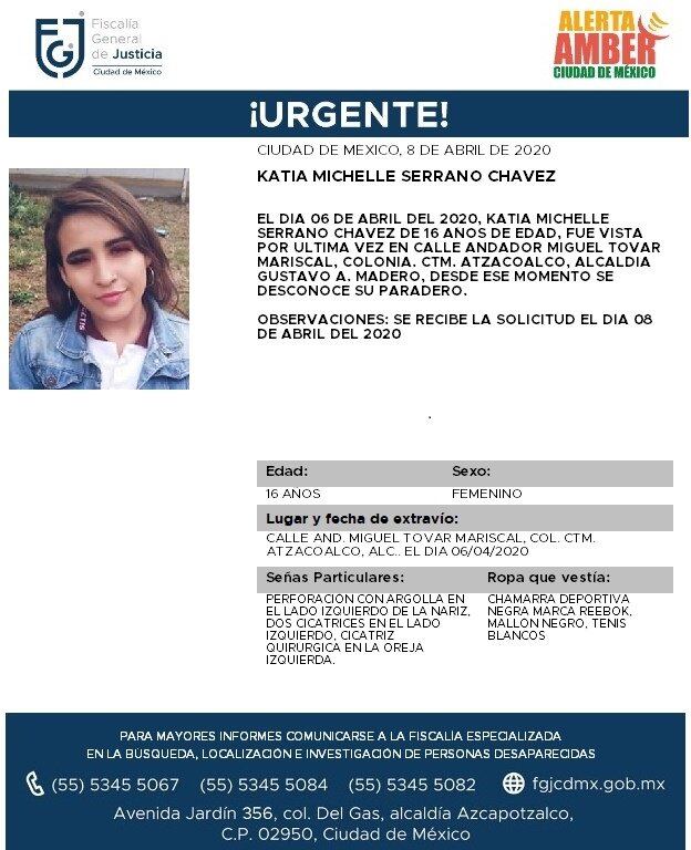 Ficha de búsqueda de Katia.