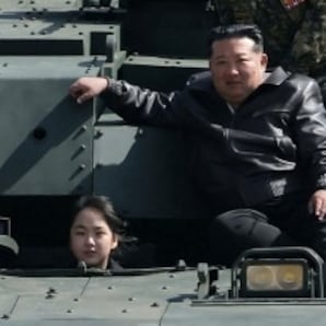 Kim Jong-un sorprende al aparecer con su hija en un tanque militar