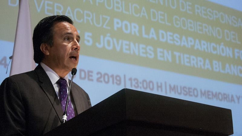 Cuitláhuac García, gobernador del estado de Veracruz.
